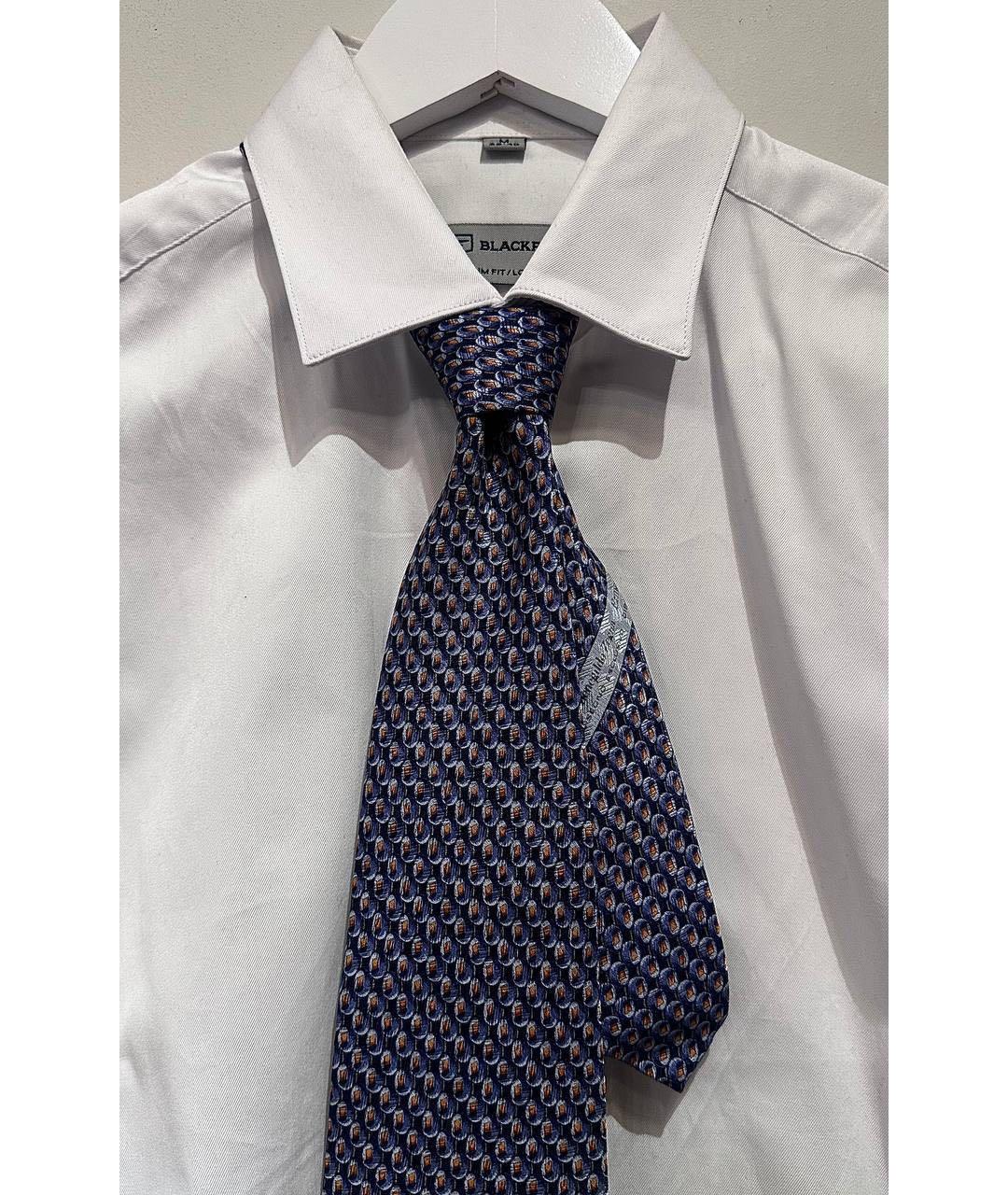 ERMENEGILDO ZEGNA XXX Темно-синий шелковый галстук, фото 2