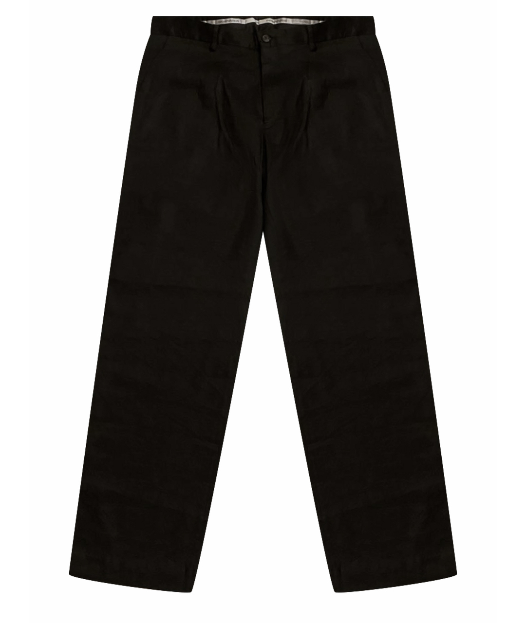 EMPORIO ARMANI Черные льняные классические брюки, фото 1