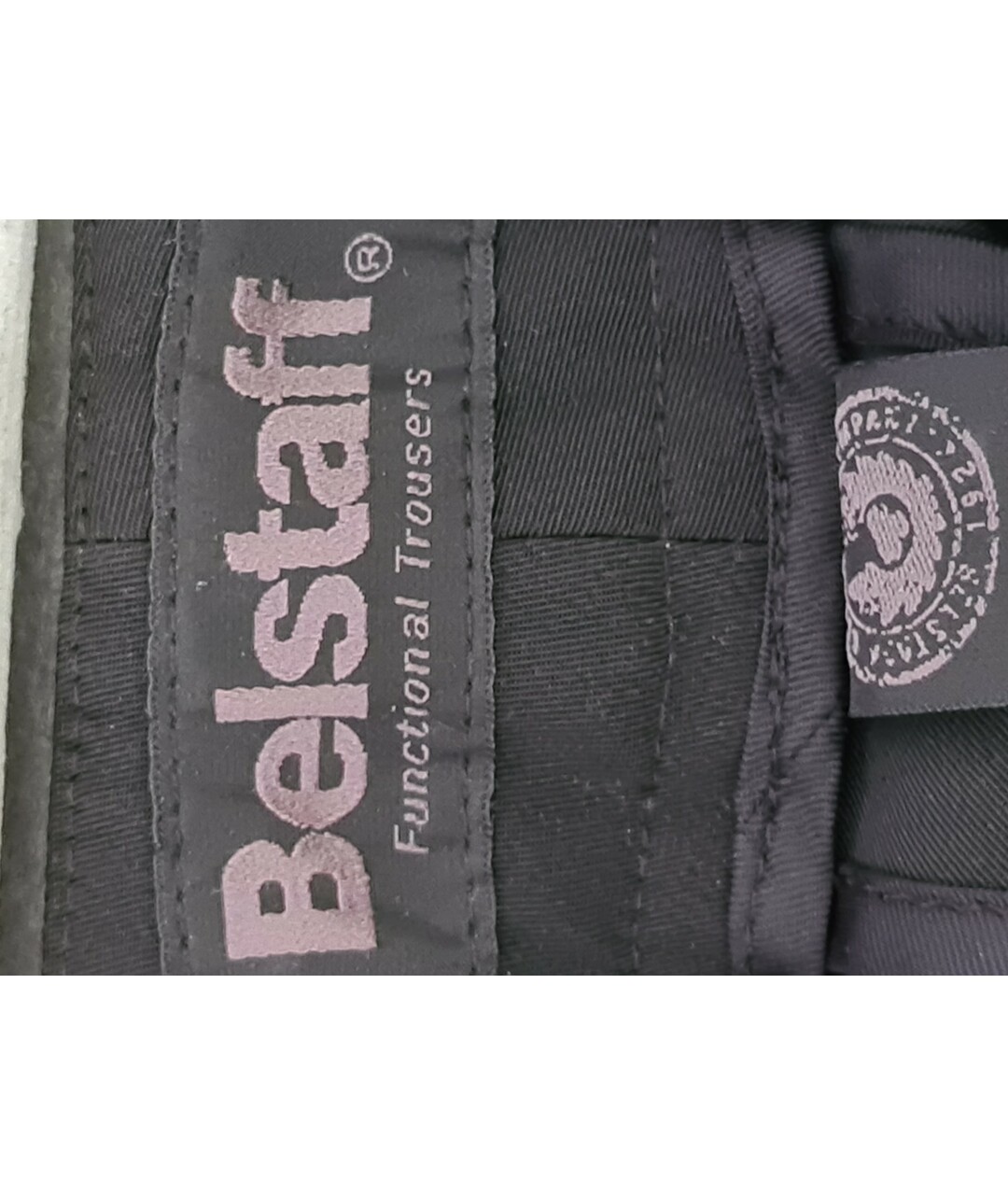 BELSTAFF Черные полиэстеровые брюки узкие, фото 3