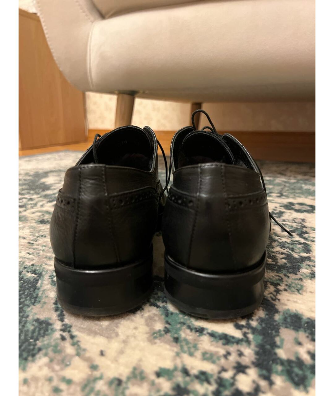 BALDININI Черные кожаные туфли, фото 4