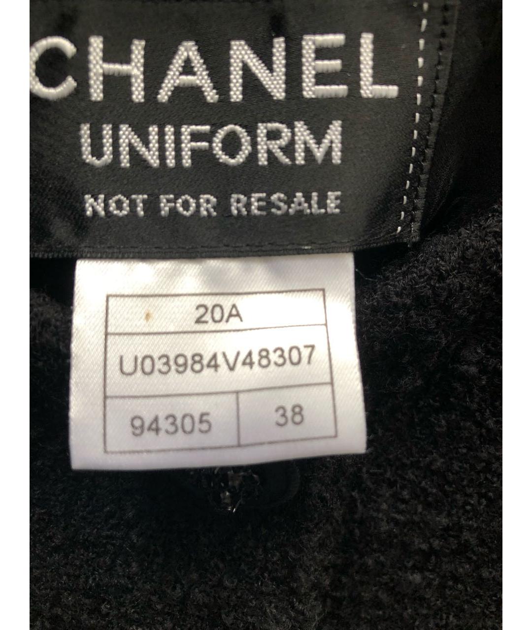 CHANEL Черный твидовый жакет/пиджак, фото 3