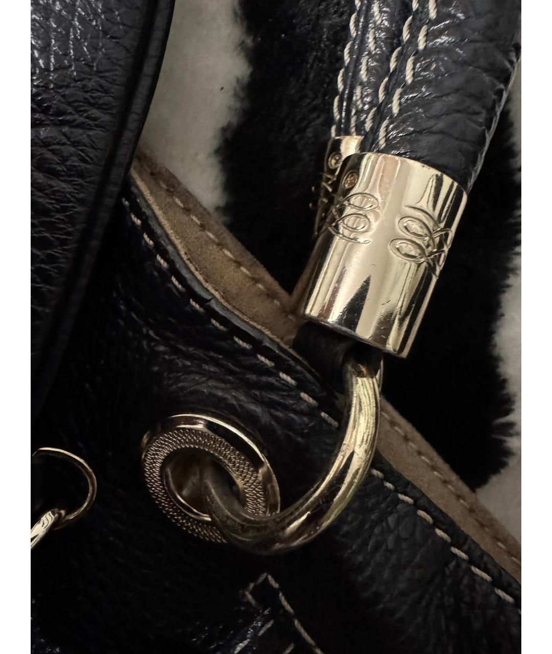 LANCEL Черная кожаная сумка тоут, фото 7