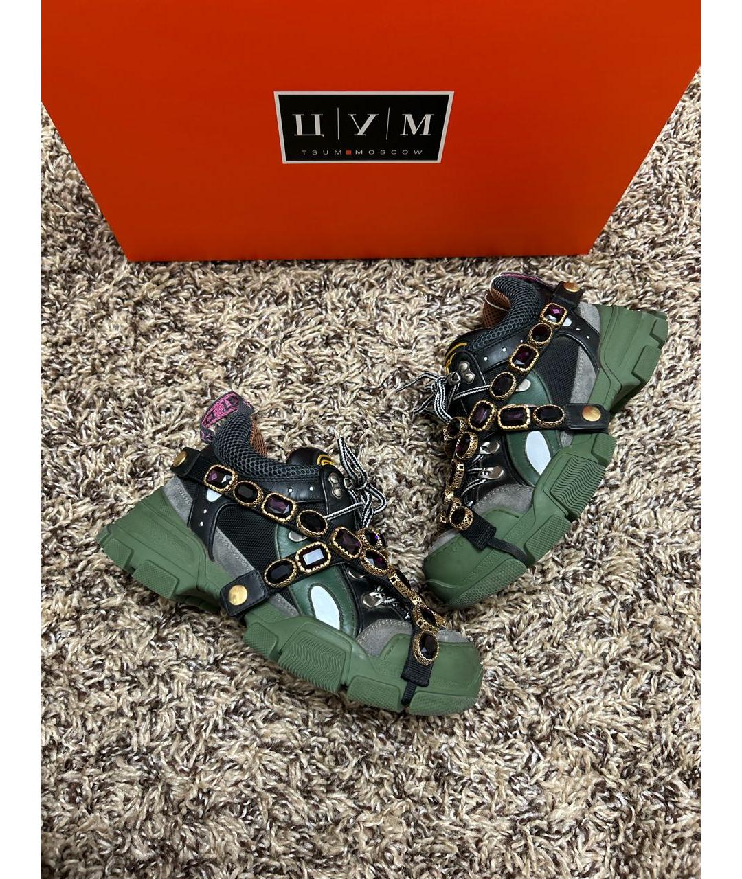 GUCCI Горчичные кроссовки, фото 2