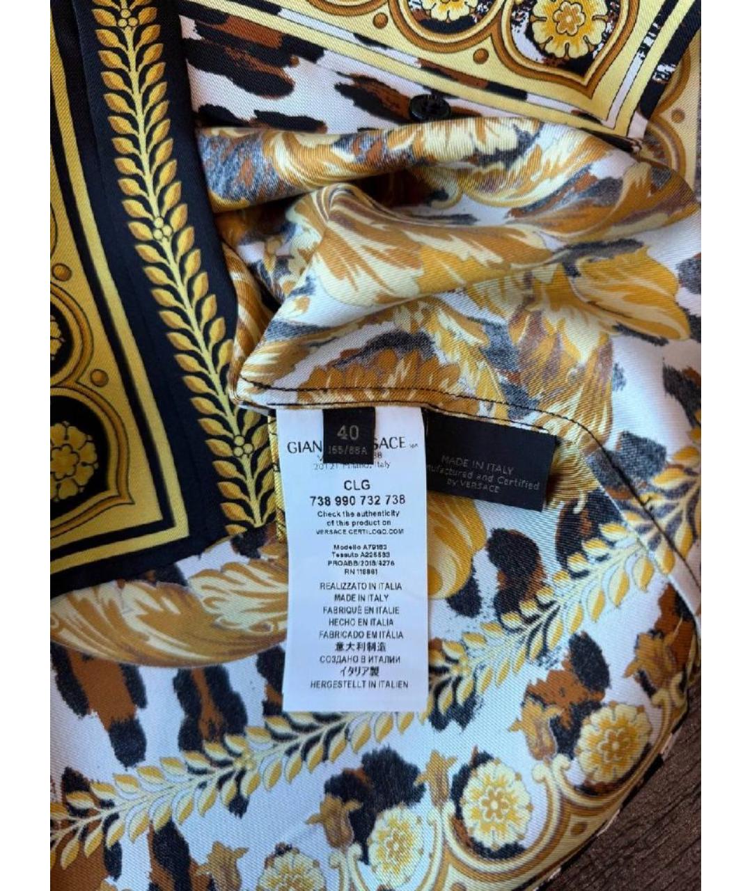 VERSACE Шелковая блузы, фото 4