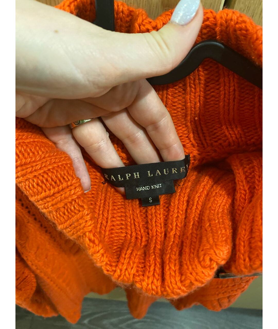 RALPH LAUREN Коралловый кашемировый джемпер / свитер, фото 3