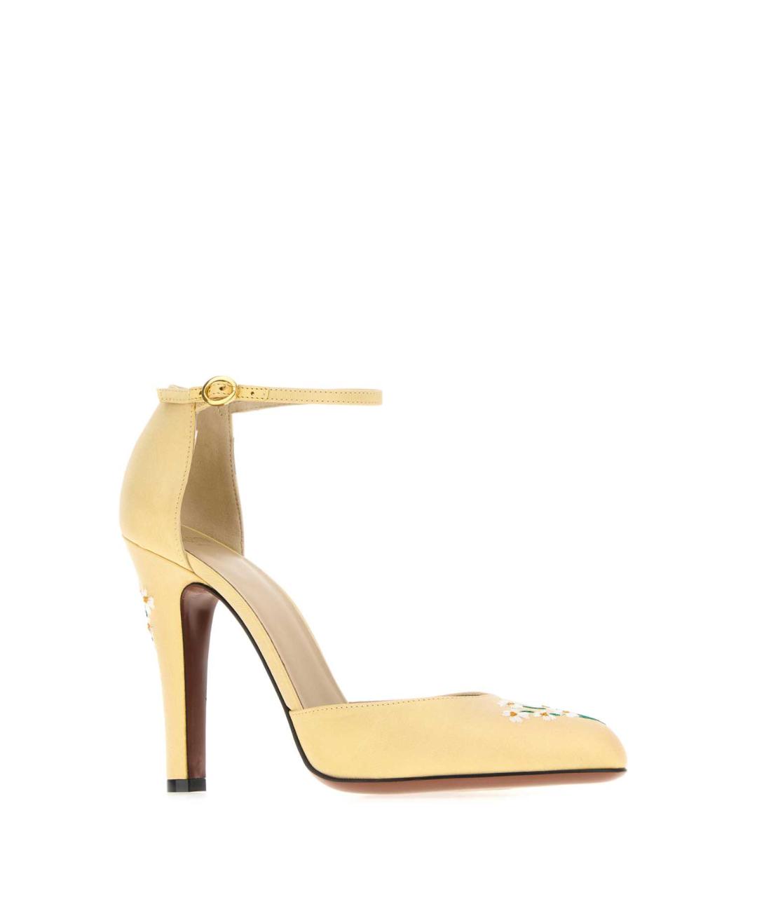 VALENTINO Желтые кожаные туфли, фото 2