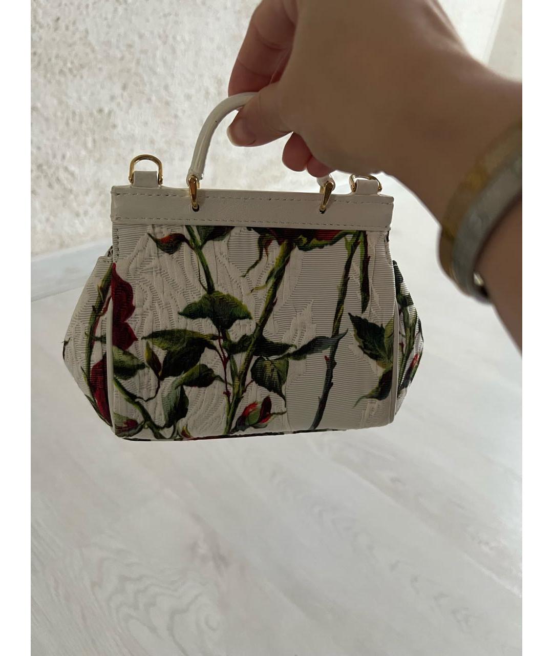 DOLCE&GABBANA Белая сумка с короткими ручками, фото 3