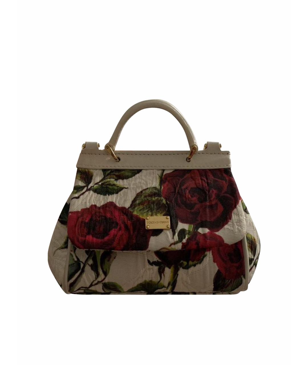 DOLCE&GABBANA Белая сумка с короткими ручками, фото 1