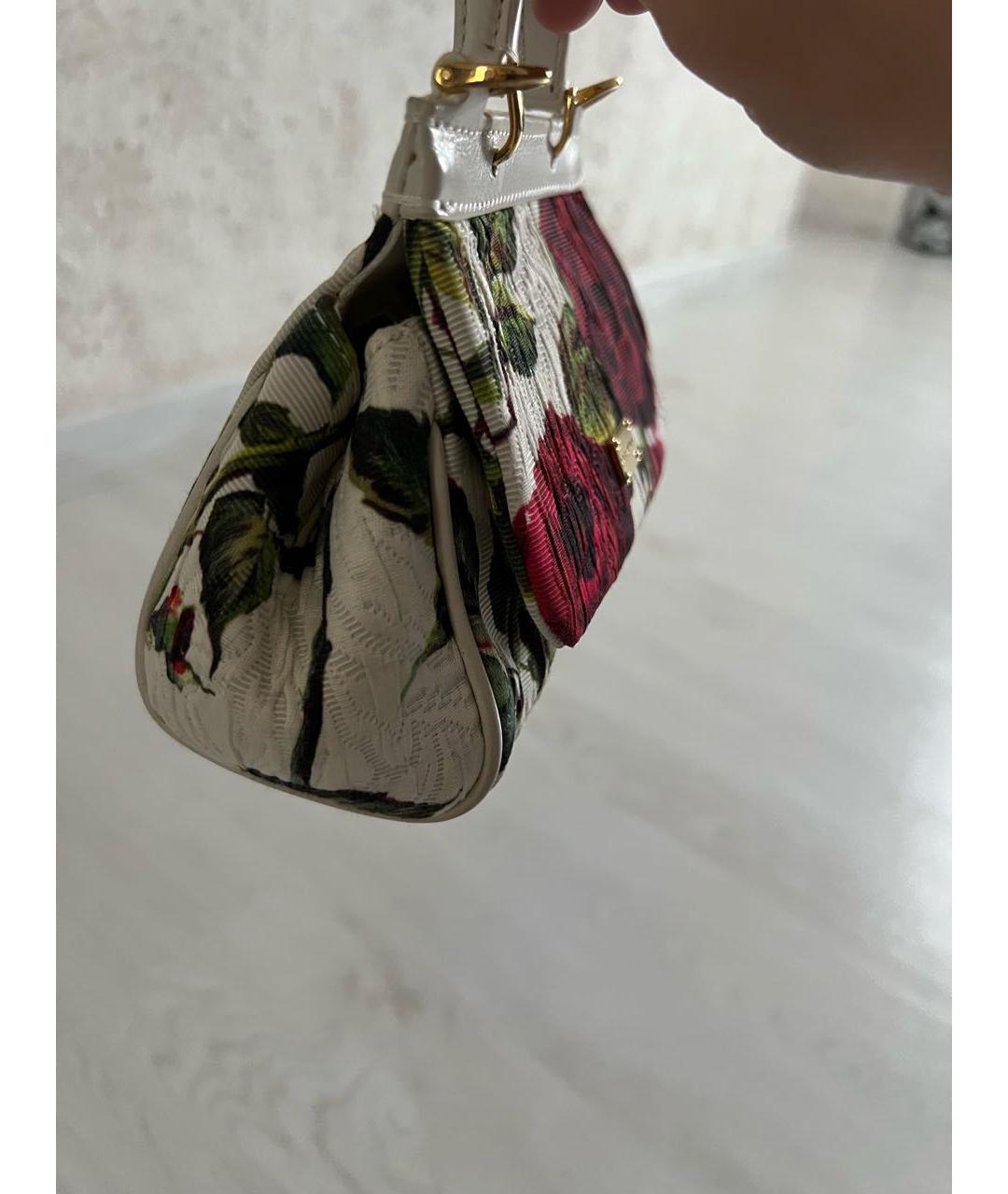 DOLCE&GABBANA Белая сумка с короткими ручками, фото 2