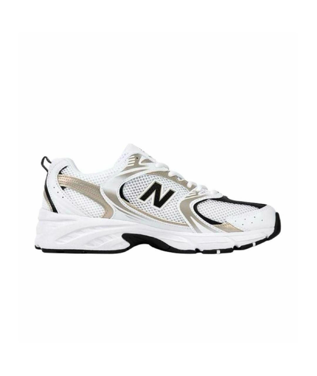 NEW BALANCE Золотые кожаные кроссовки, фото 5