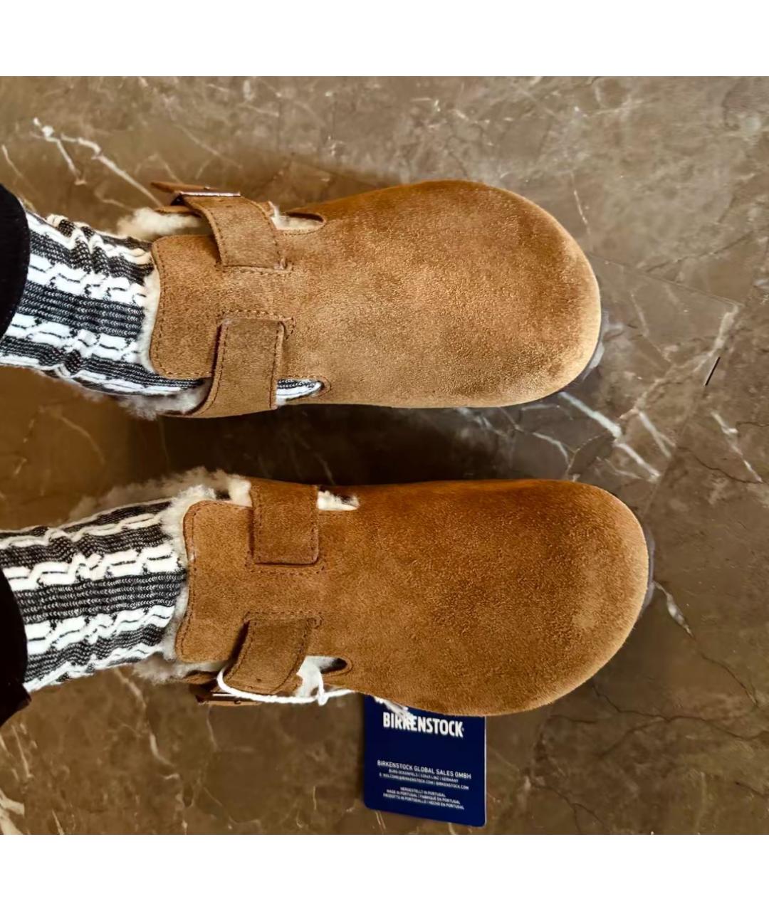 BIRKENSTOCK Коричневые замшевые сандалии, фото 4