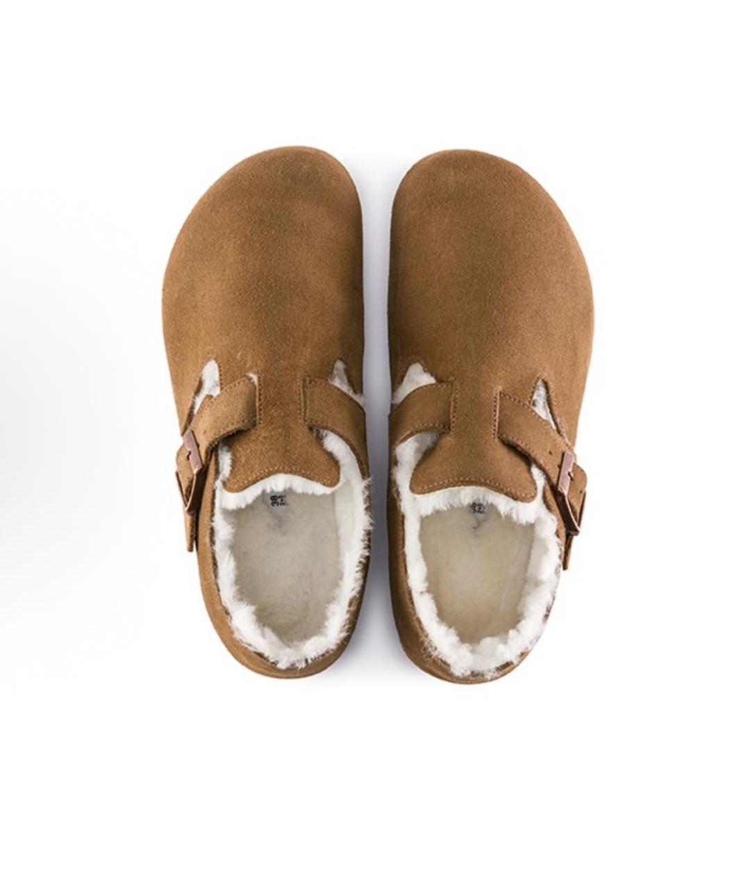BIRKENSTOCK Коричневые замшевые сандалии, фото 3