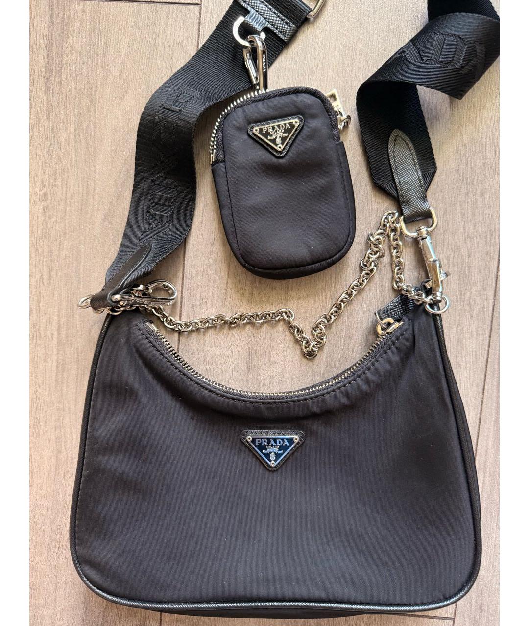PRADA Черная сумка через плечо, фото 3