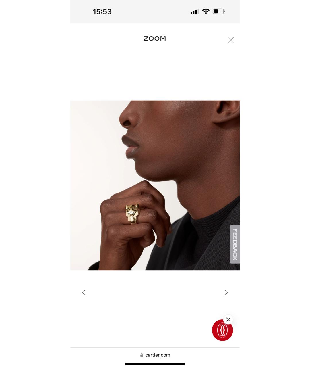 CARTIER Желтое кольцо из желтого золота, фото 6