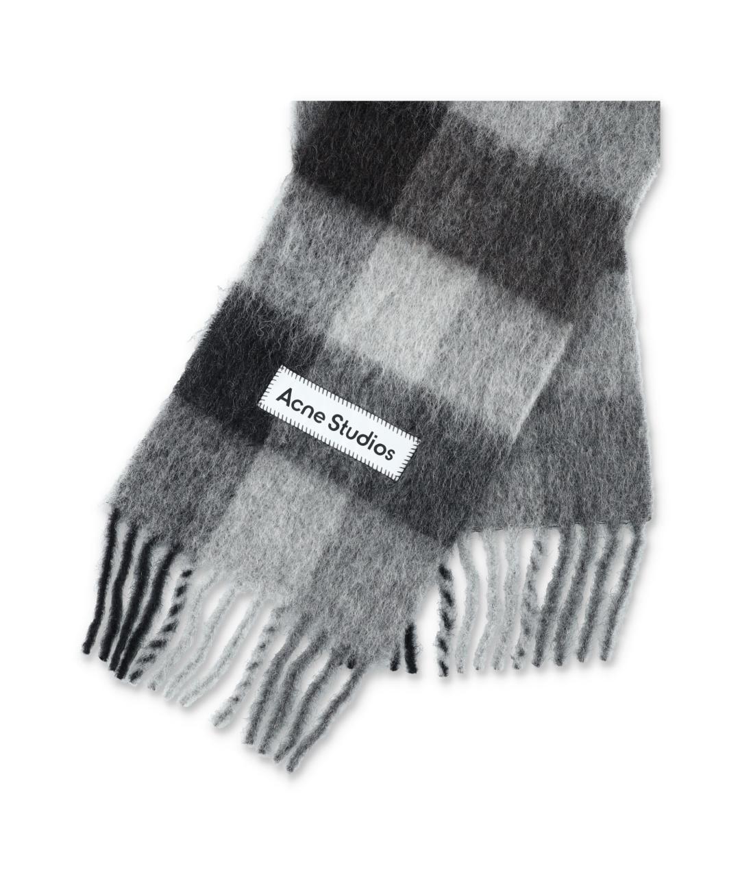 ACNE STUDIOS Антрацитовый шарф, фото 3