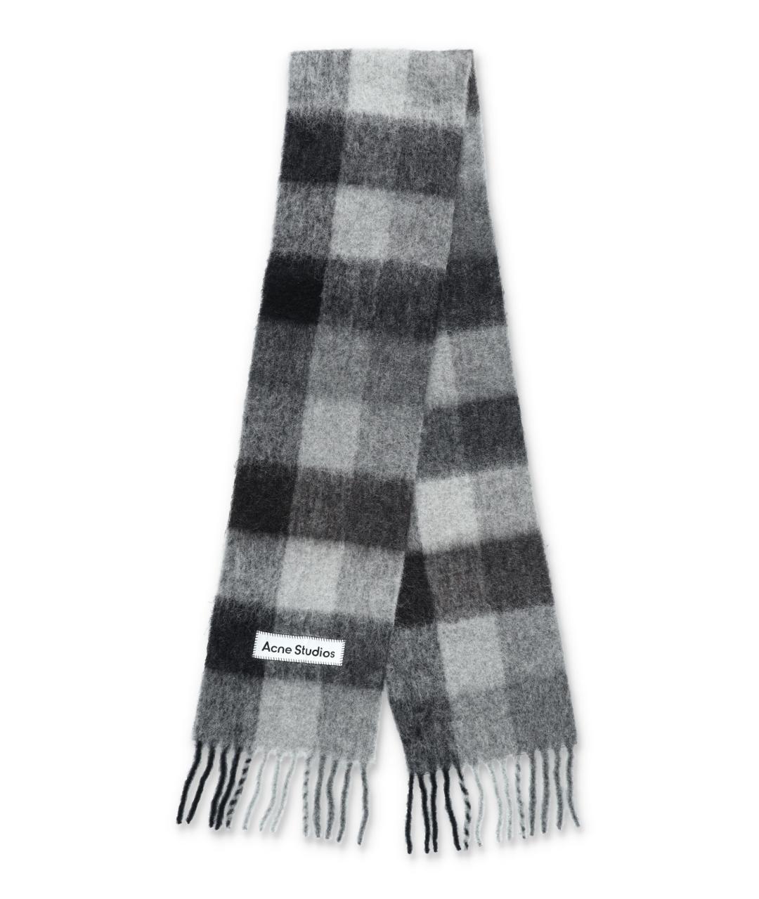ACNE STUDIOS Антрацитовый шарф, фото 2