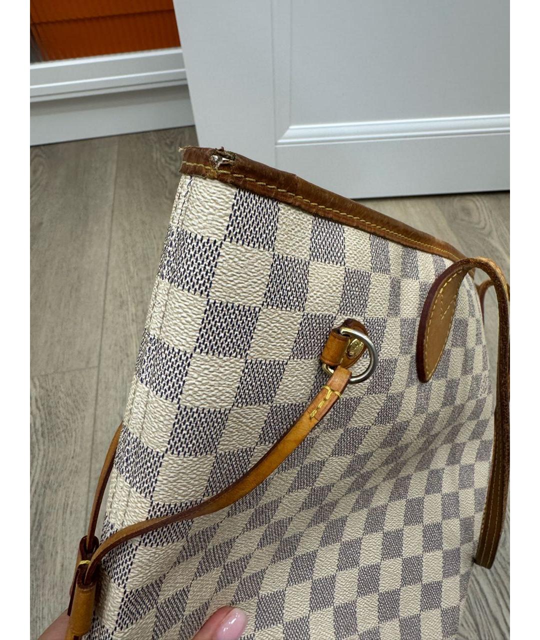 LOUIS VUITTON Белая сумка тоут, фото 4