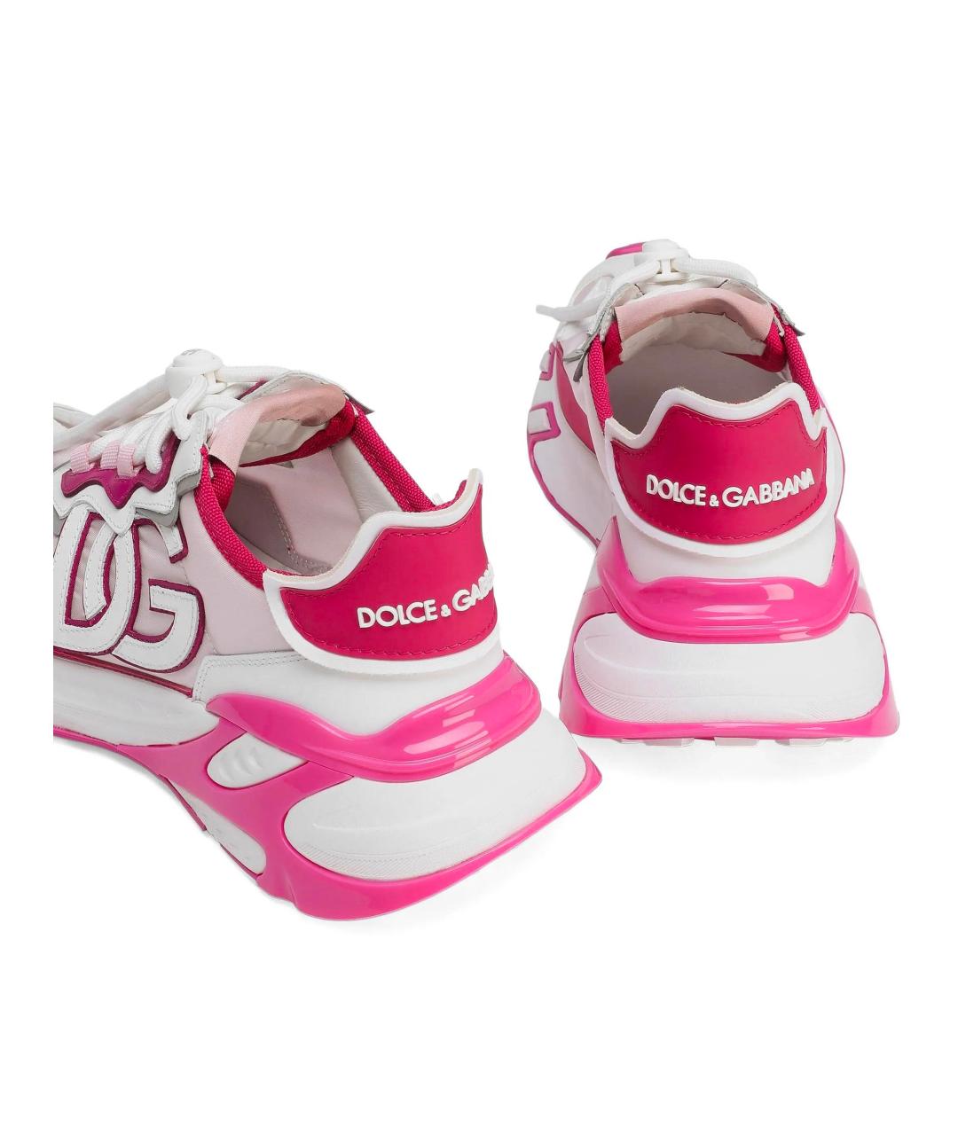 DOLCE&GABBANA Розовые синтетические кроссовки, фото 3
