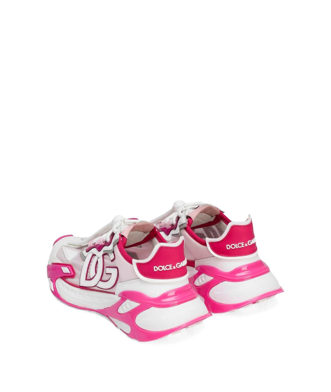 DOLCE&GABBANA Розовые синтетические кроссовки, фото 4