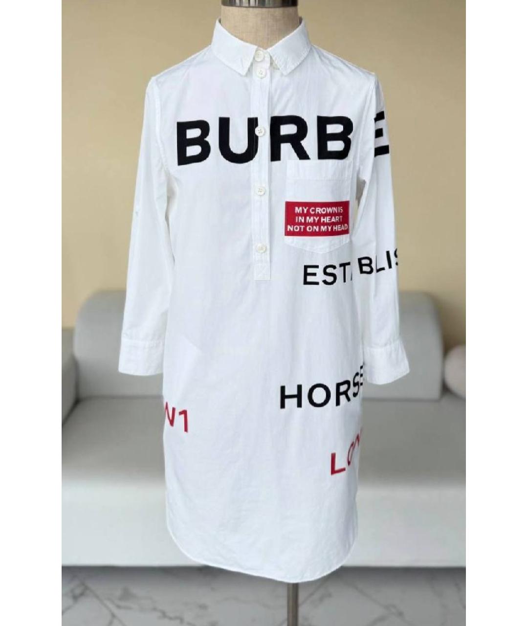 BURBERRY Хлопковое повседневное платье, фото 9