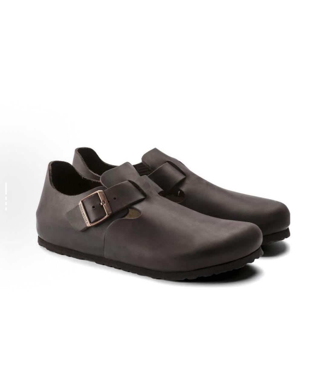 BIRKENSTOCK Коричневые кожаные сандалии, фото 3