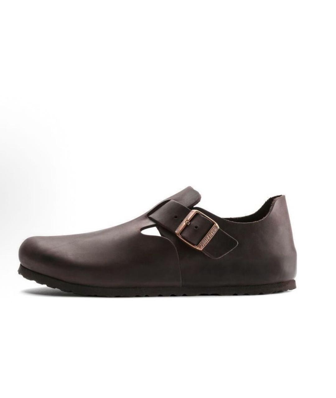 BIRKENSTOCK Коричневые кожаные сандалии, фото 9