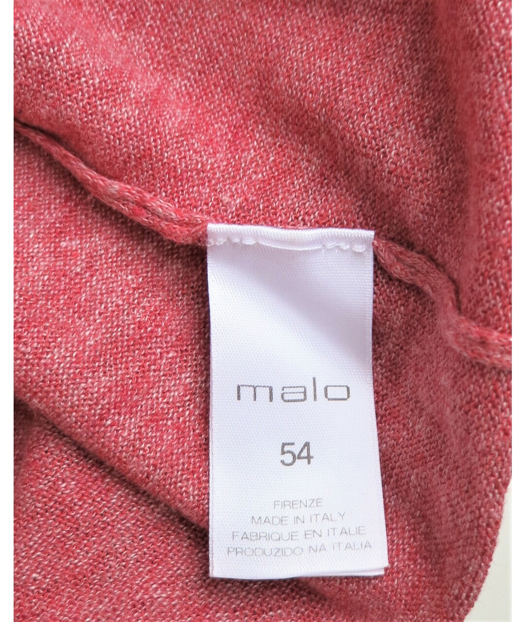 MALO Розовое льняное поло с коротким рукавом, фото 4