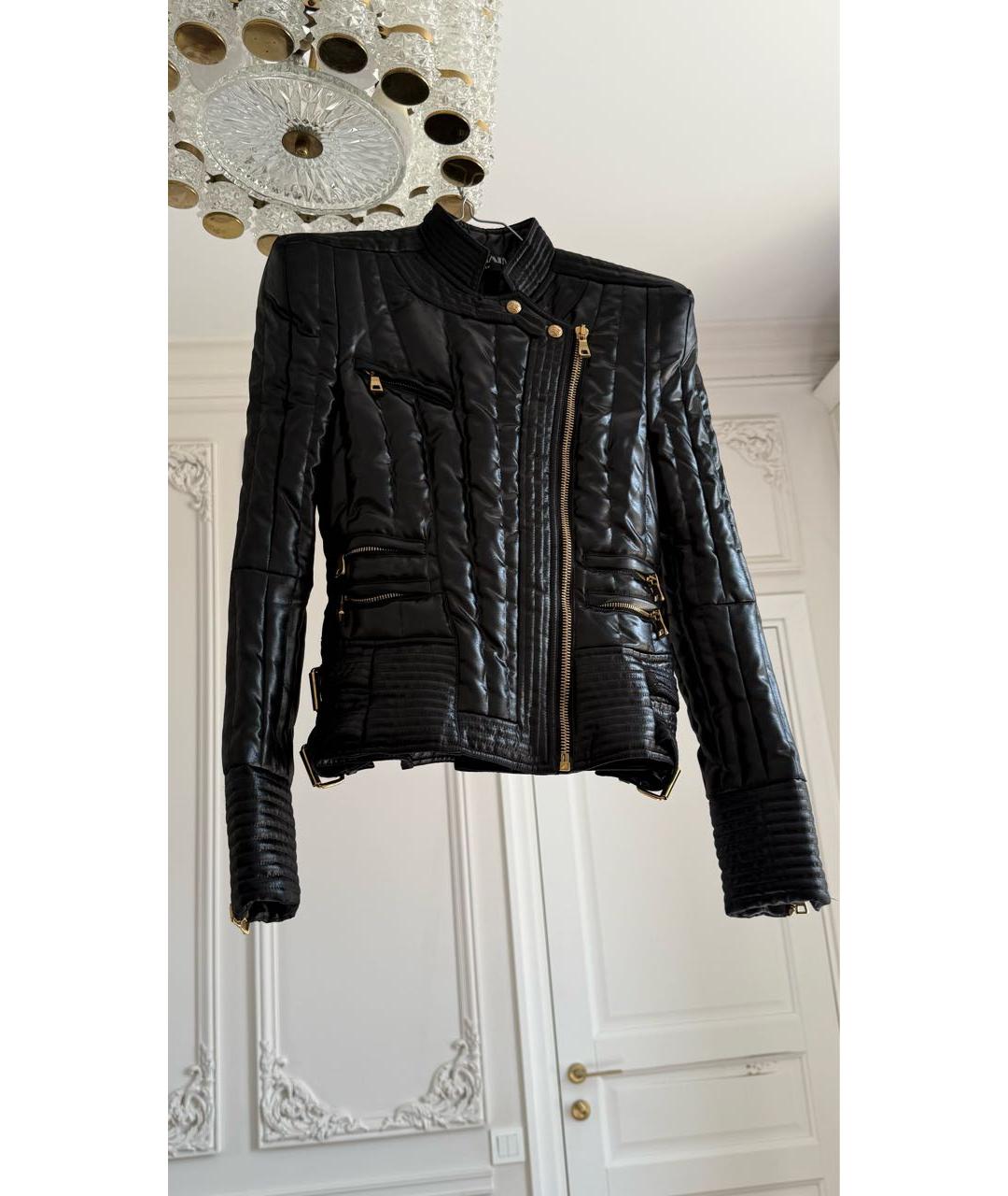 BALMAIN Черная полиэстеровая куртка, фото 9