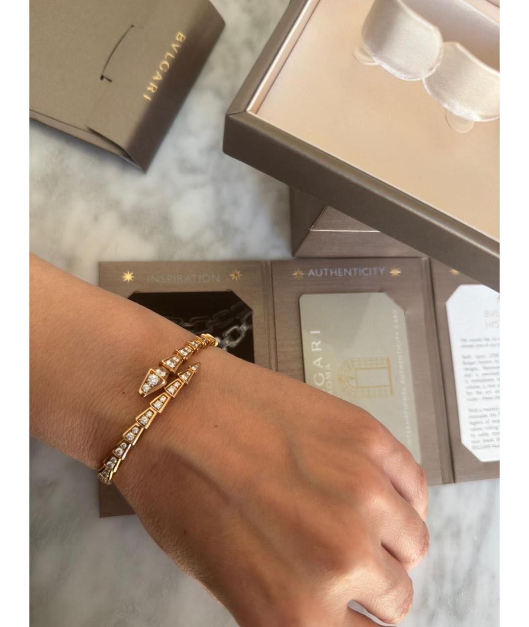 BVLGARI Розовый браслет из розового золота, фото 5