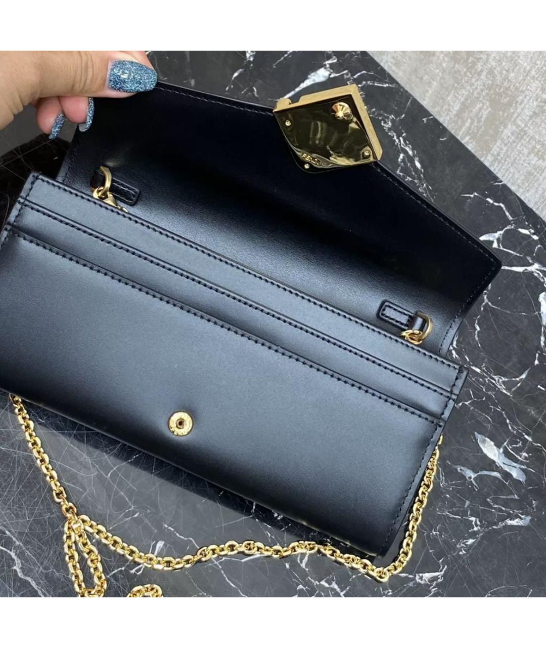 FENDI Черная кожаная сумка через плечо, фото 3