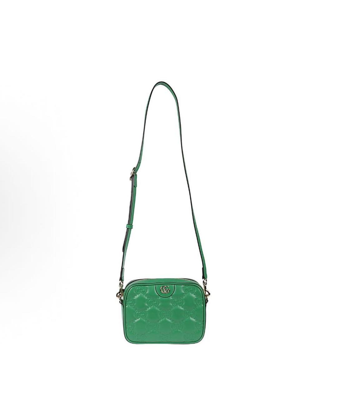 GUCCI Зеленая кожаная сумка через плечо, фото 5