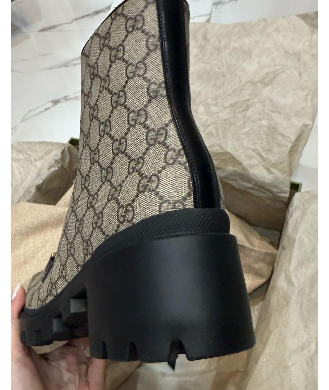 GUCCI Кожаные полусапоги, фото 4