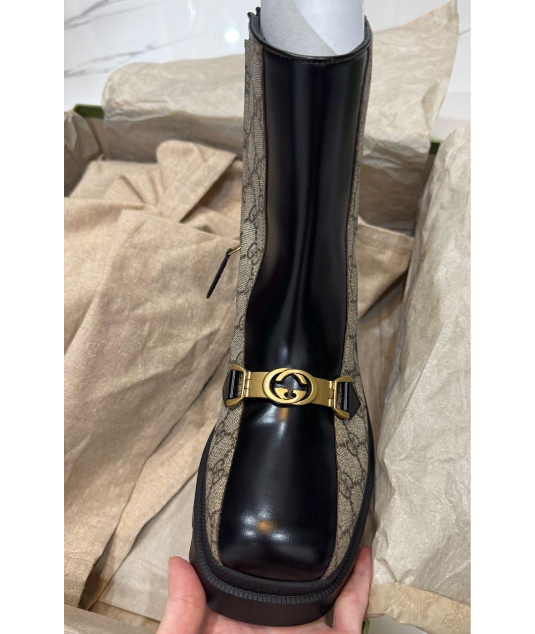 GUCCI Кожаные полусапоги, фото 6