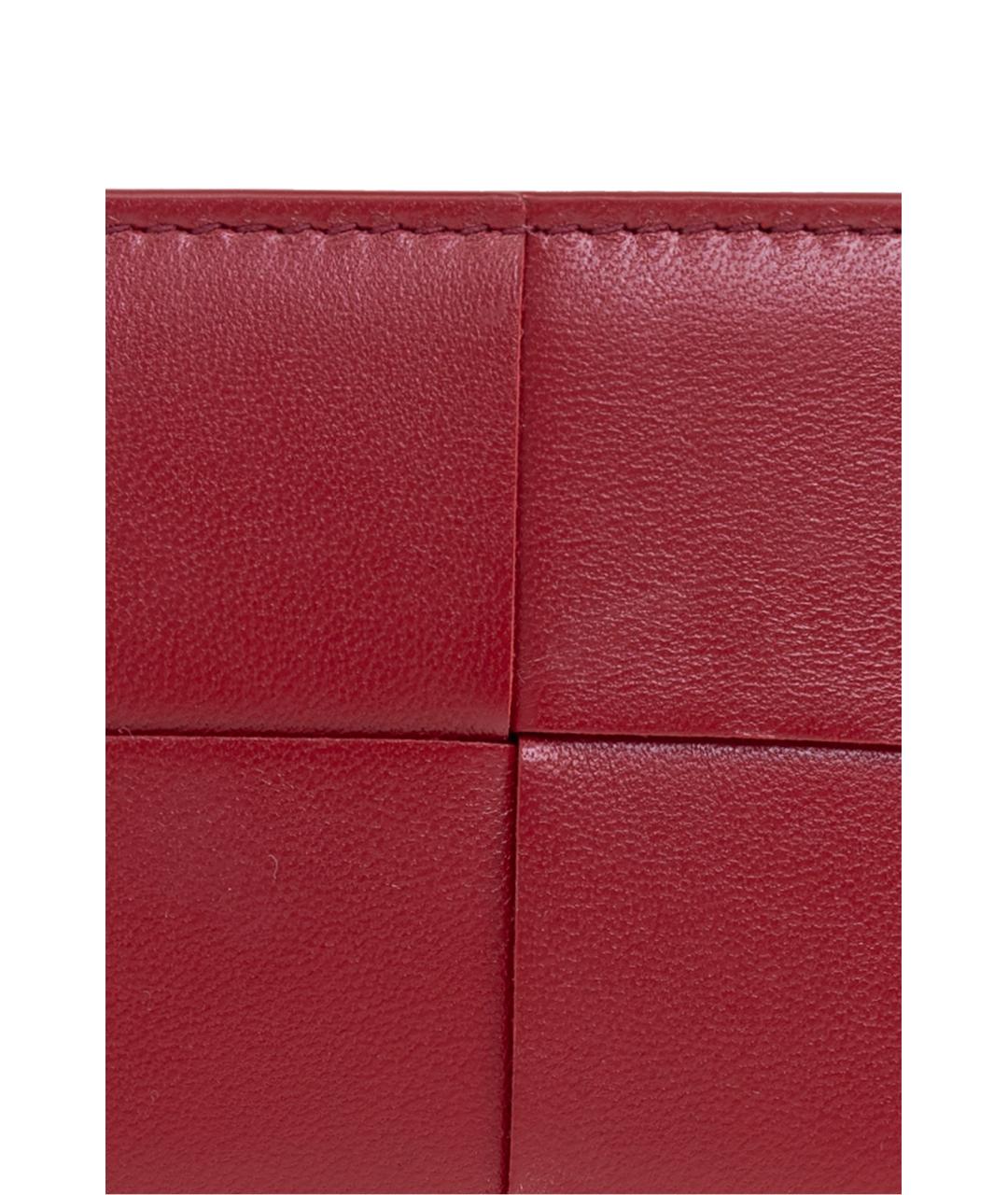 BOTTEGA VENETA Красный кожаный кардхолдер, фото 3