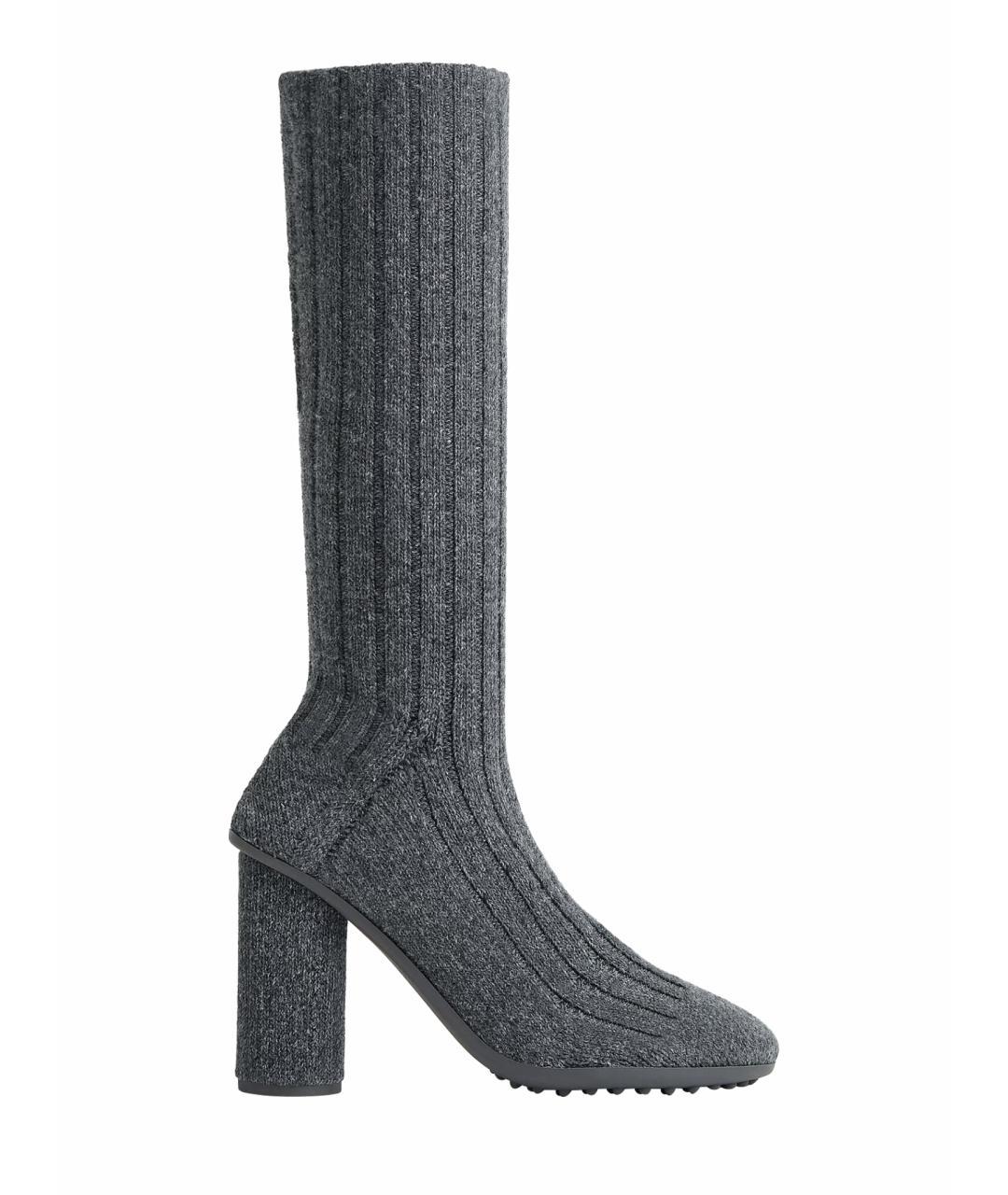 BOTTEGA VENETA Серые текстильные сапоги, фото 1