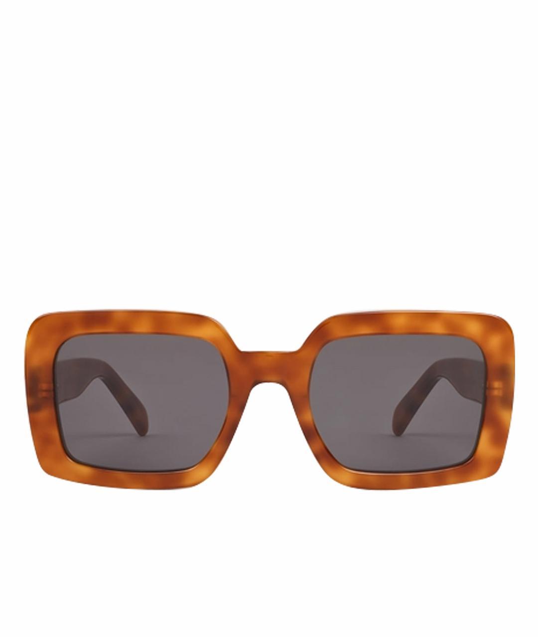 CELINE Коричневые солнцезащитные очки, фото 1