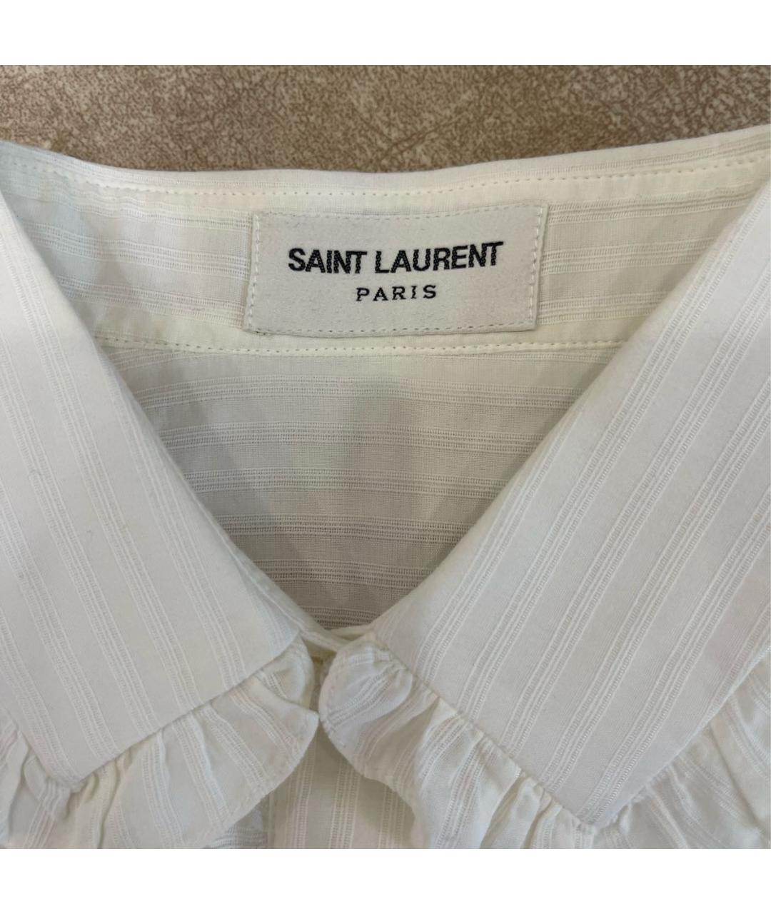 SAINT LAURENT Хлопковая рубашка, фото 5