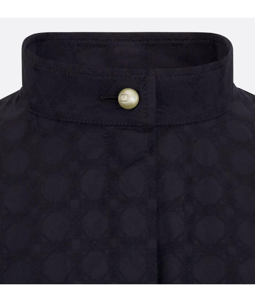 CHRISTIAN DIOR Темно-синее хлопковое повседневное платье, фото 3