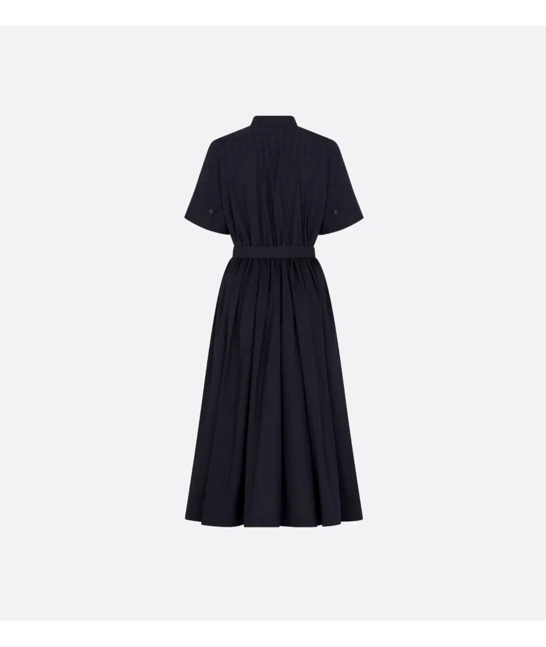 CHRISTIAN DIOR Темно-синее хлопковое повседневное платье, фото 2