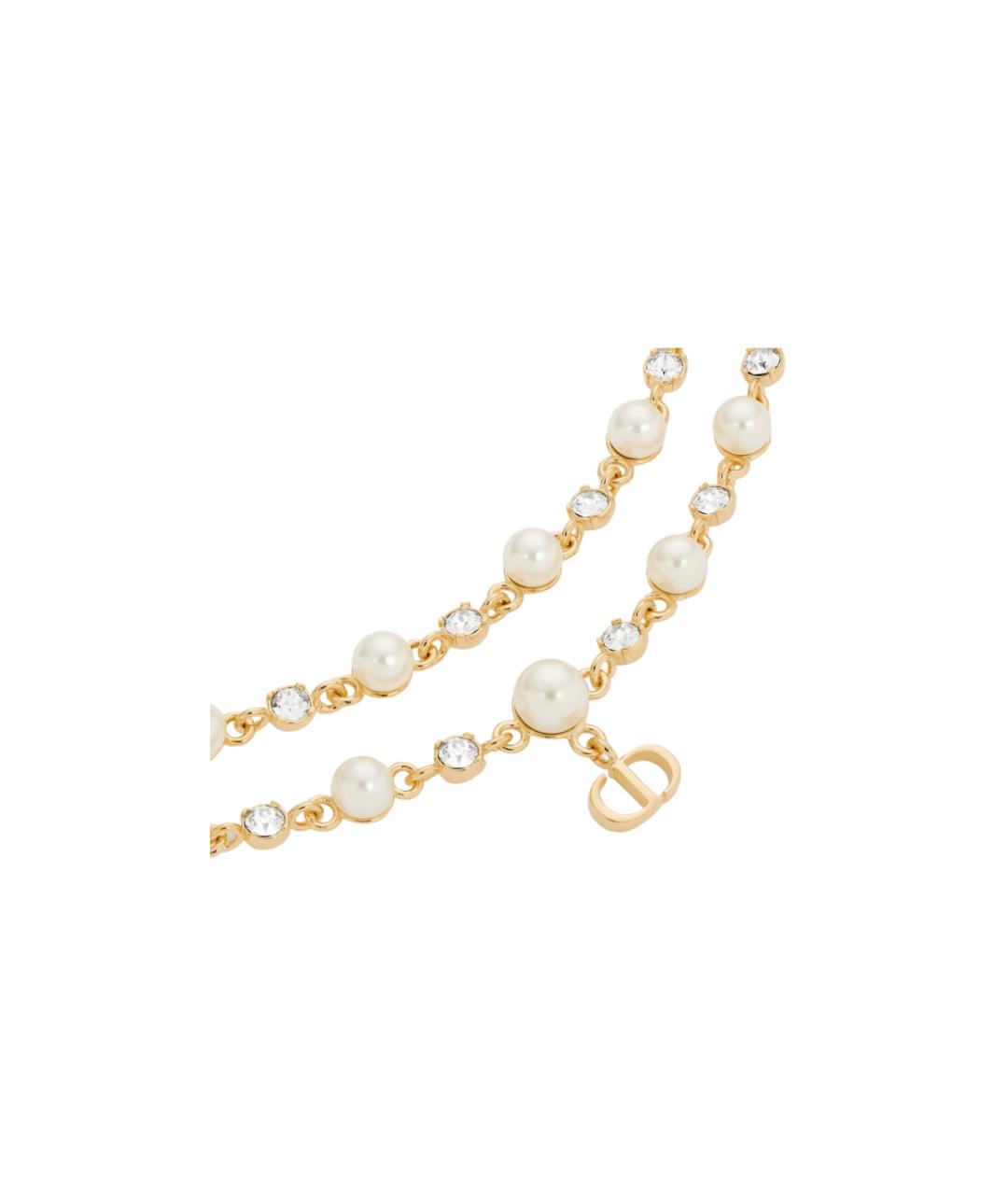 CHRISTIAN DIOR Золотое металлическое колье, фото 2