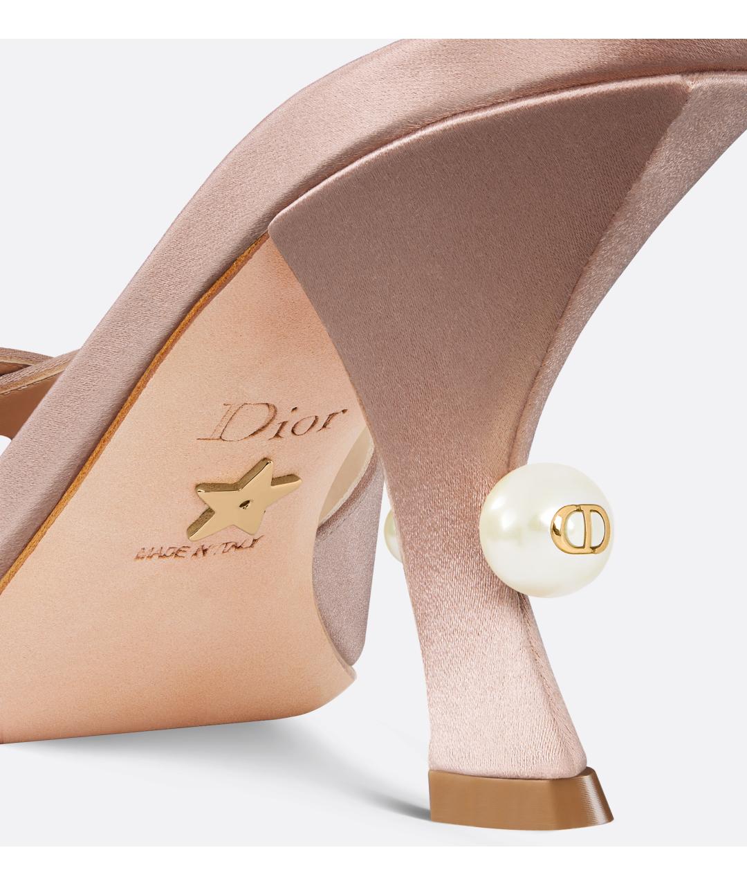 CHRISTIAN DIOR Розовые мюли, фото 3