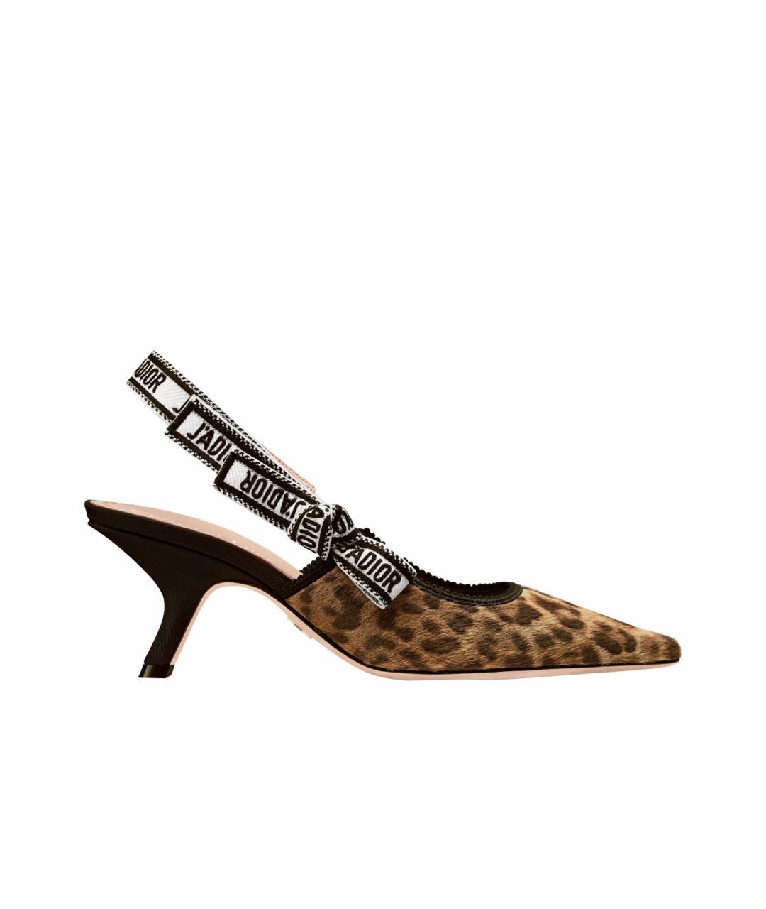 CHRISTIAN DIOR Мульти кожаные туфли, фото 1