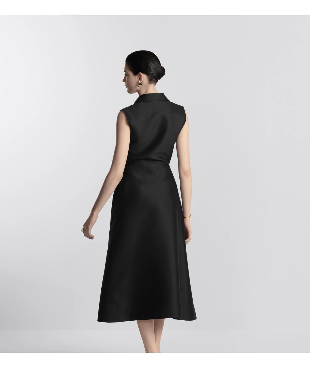 CHRISTIAN DIOR Черное шерстяное вечернее платье, фото 5