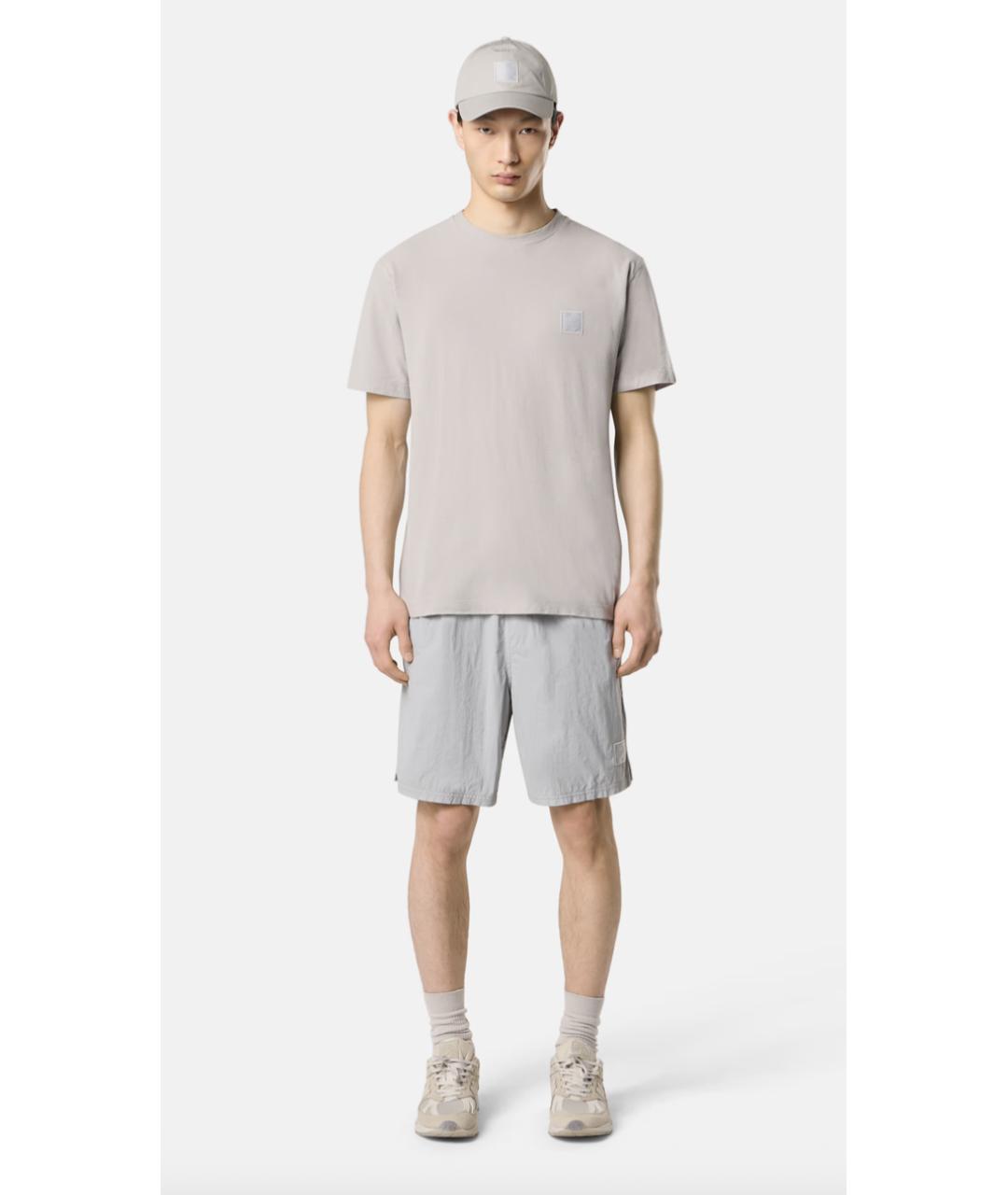 STONE ISLAND Серая хлопковая футболка, фото 2