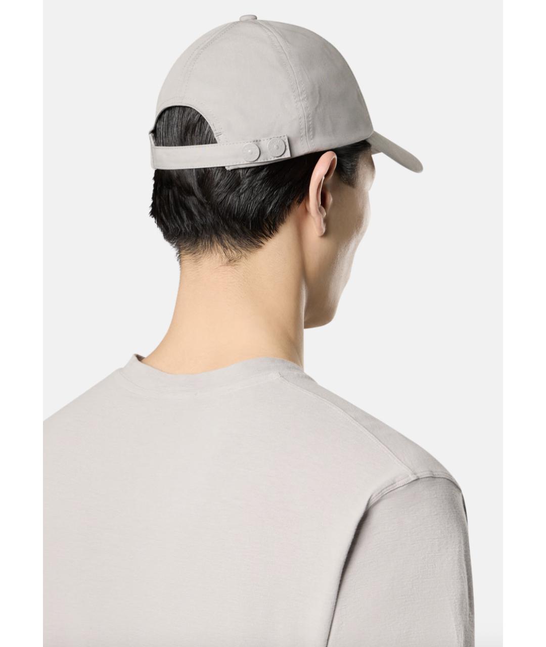 STONE ISLAND Серая хлопковая футболка, фото 4