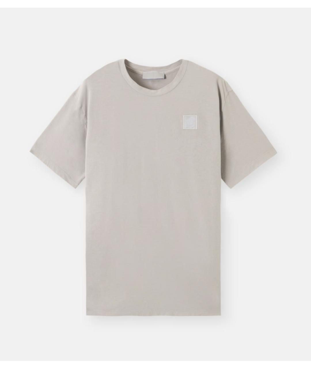 STONE ISLAND Серая хлопковая футболка, фото 6