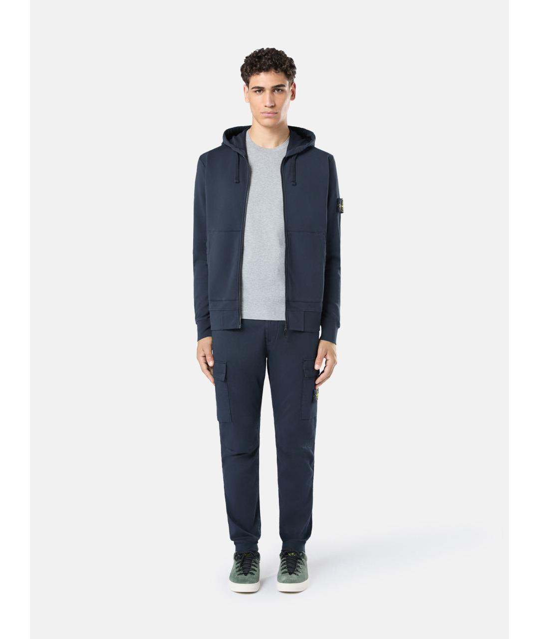STONE ISLAND Серая хлопковая футболка, фото 3
