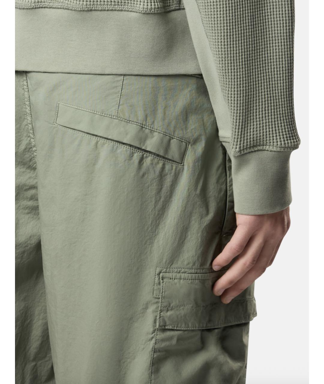 STONE ISLAND Зеленые хлопковые шорты, фото 4