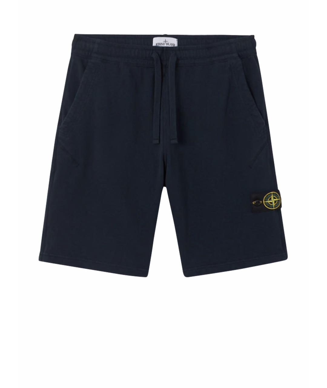 STONE ISLAND Синие хлопковые шорты, фото 1