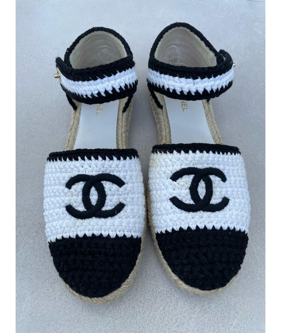 CHANEL Белые текстильные эспадрильи, фото 6